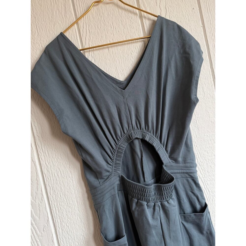 Patagonia Slate-Blue V-Neck Utility Jumpsuit - Picture 7 of 8